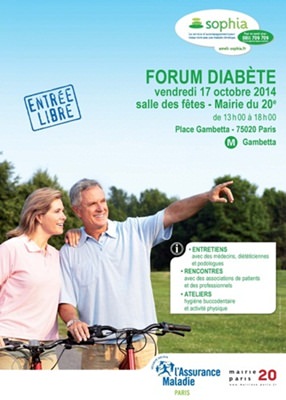 Forum sur le diabète : 17 octobre à la Mairie du 20e arrondissement