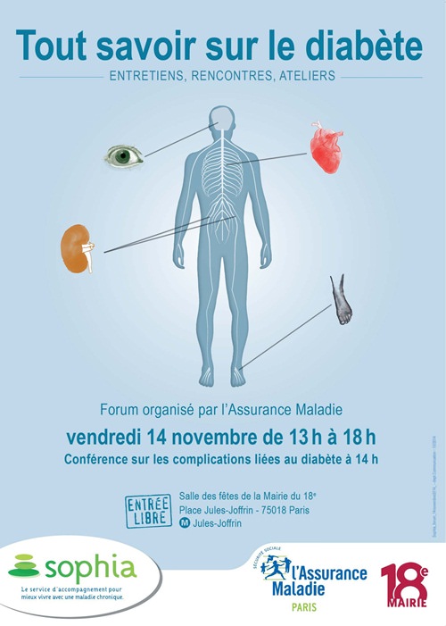 journée mondiale du diabète : rendez-vous à la Mairie du 18e arrondissement