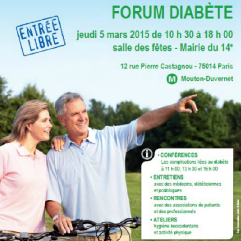 Forum diabète à la mairie du 14e